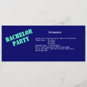 Bachelorbuspas Oranje blauw Programma (Achterkant)