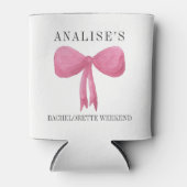 Bacheloré Glacière Coozie Pink Pastel Bow (Devant)