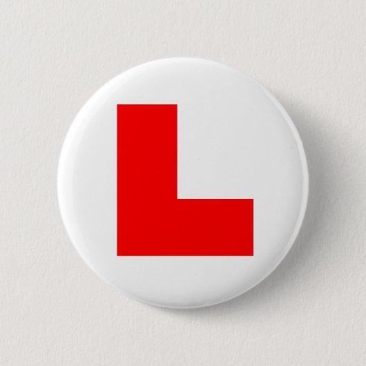 Bacheloretknop 'Leer' Ronde Button 5,7 Cm (Voorkant)