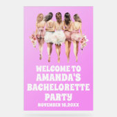 Bachelorette acrylique violet congelé Affiche de b (Recto)