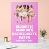 Bachelorette acrylique violet congelé Affiche de b (Mariage)