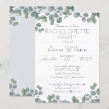 BACHELORETTE ARTIJ Green Eucalyptus Boho Modern