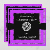 BACHELORETTE ARTIJ INVITE KAART (Voorkant / Achterkant)