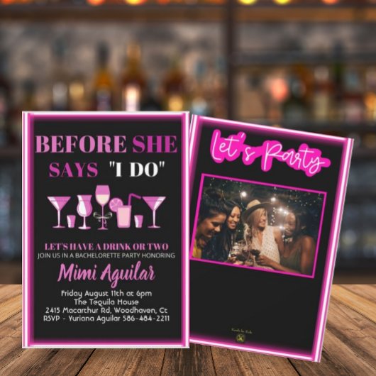 Bachelorette Avant Elle Dit Que Je Fais Invitation
