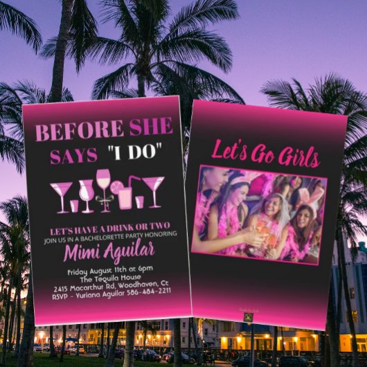 Bachelorette Avant Elle Dit Que Je Fais Invitation