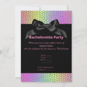 BACHELORETTE BACHELORETTE INVITATION BLACK VIBLE (Devant)