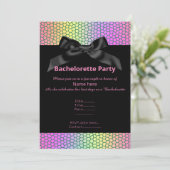 BACHELORETTE BACHELORETTE INVITATION BLACK VIBLE (Debout devant)