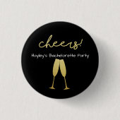 Bachelorette Badge avec avec Parties scintillant O (Devant)