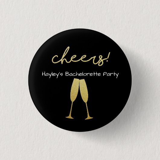 Bachelorette Badge avec avec Parties scintillant O (Devant)