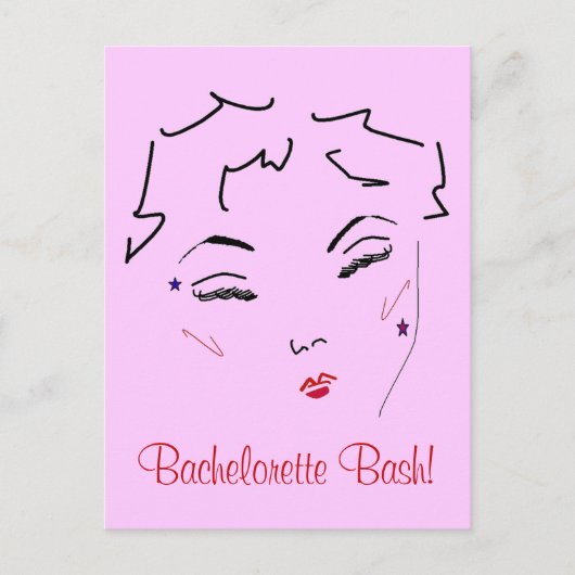 Bachelorette Bash Briefkaart (Voorkant)