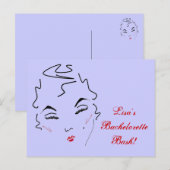 Bachelorette Bash Briefkaart (Voorkant / Achterkant)