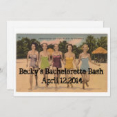 Bachelorette Bash Kaart (Voorkant / Achterkant)