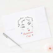 Bachelorette Bash Ronde Sticker (Envelop)