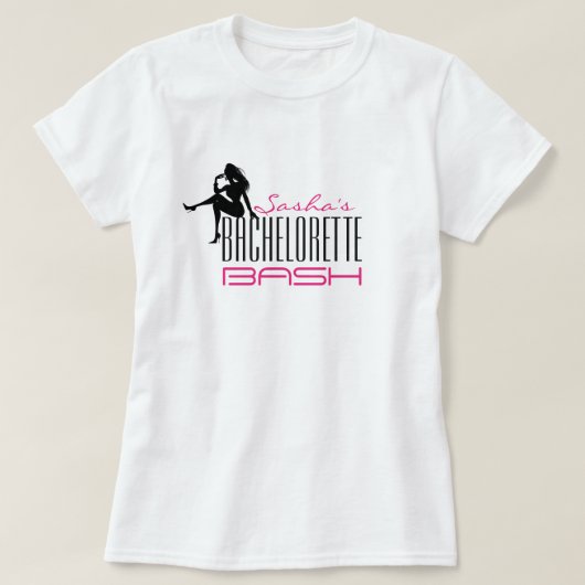 Bachelorette Bash T-shirt (Design voorkant)