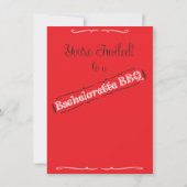 Bachelorette BBQ Barbecue invitation (Dos)
