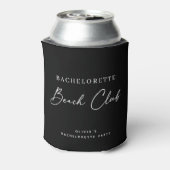 Bachelorette Beach Club | Minimalistische Moderne  Blikjeskoeler (Blikje Achterkant)