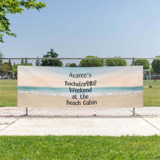 Bachelorette Beach Party à la bannière Cabine (Insitu)