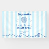 Bachelorette Beach Party Laatste toast op de kust Spandoek (Horizontaal)