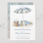 Bachelorette Beach Party Uitnodiging (Voorkant / Achterkant)
