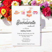 Bachelorette Beach Week-end Bikini Invitation