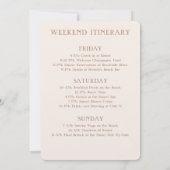 Bachelorette Beach Weekend Kaart (Achterkant)