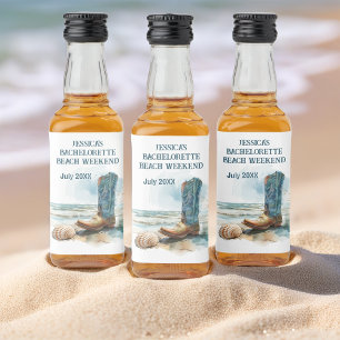 Bachelorette Beach Weekend Likeurfles Etiket