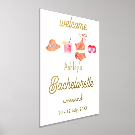 Bachelorette Beach Weekend Party Folie Afdrukken (Laagn)