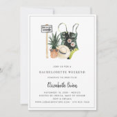 Bachelorette Bestemming Bikini Bruiloft Feest Kaart (Voorkant)
