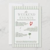 Bachelorette Bikinis & Martinis Invitation du week (Dos)