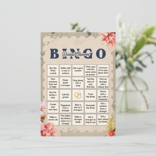 Bachelorette Bingo Cartes de jeu (Debout devant)