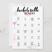 Bachelorette Bingo Hen Party Jeu Invitation (Devant)