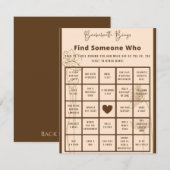 Bachelorette Bingo Party Spel Informatiekaartje (Voorkant / Achterkant)