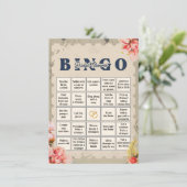 Bachelorette Bingo Spel Kaarten (Staand voorkant)
