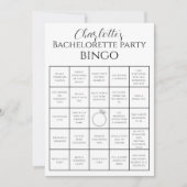 Bachelorette Bingo vrijgezellenfeest spel uitdagin Kaart (Voorkant)
