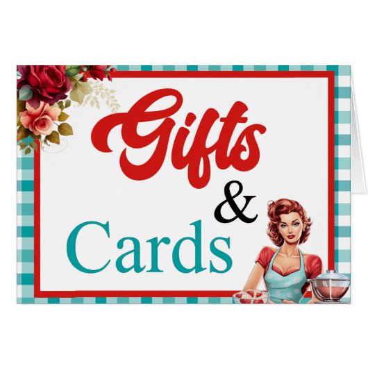 Bachelorette Bleue classique cadeaux et carte (Devant Horizontal)