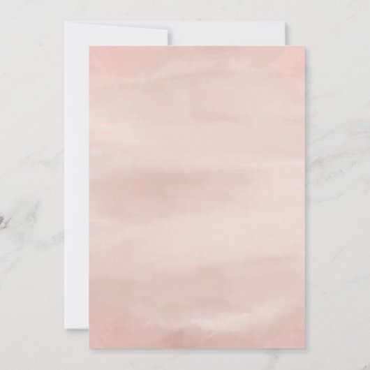 Bachelorette Blush Rose Gold Invitation (Dos)