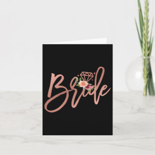 Bachelorette Bride Bridal Wedding Shower Gift Flor Kaart