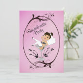 Bachelorette Bride voor partijuitnodiging Kaart (Staand voorkant)