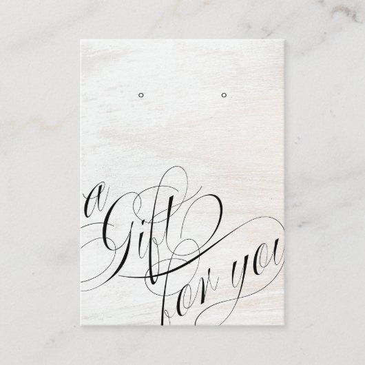 Bachelorette Bridesmaid Script Wood Contactkaartje (Voorkant)
