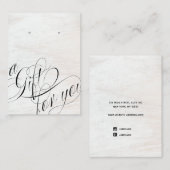 Bachelorette Bridesmaid Script Wood Contactkaartje (Voorkant / Achterkant)