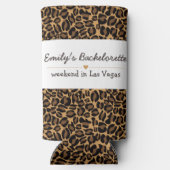 Bachelorette Bruid Boujee Trendy Luipaard Print (Achterkant)