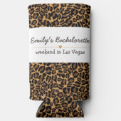 Bachelorette Bruid Boujee Trendy Luipaard Print (Voorkant)