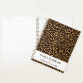Bachelorette Bruid Boujee Trendy Luipaard Print Planner (Display)