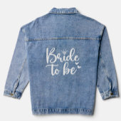 Bachelorette bruid om denim jas denim jacket