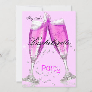 Bachelorette: Champagne roze Kaart