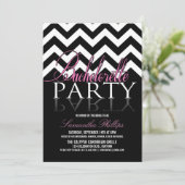 Bachelorette Chevron Party Invitations (Debout devant)