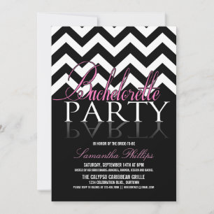 Bachelorette Chevron Party Kaart