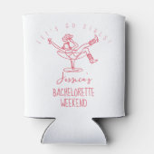 Bachelorette coozie aangepaste naam laatste rodeo  (Achterkant)