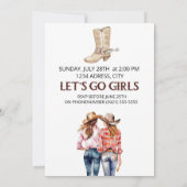 Bachelorette Cowgirl Kaart (Achterkant)