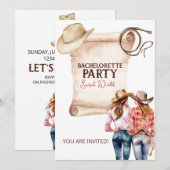 Bachelorette Cowgirl Kaart (Voorkant / Achterkant)